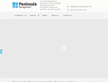 Tablet Screenshot of peninsularental.com